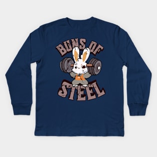 Buns of steel Kids Long Sleeve T-Shirt